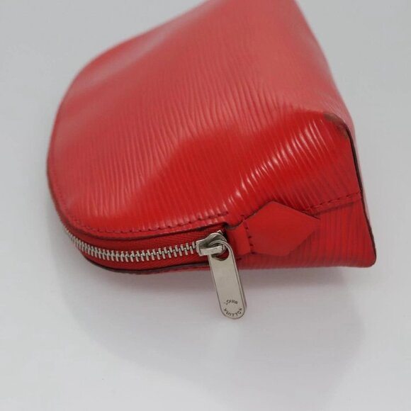 LOUIS VUITTON Epi Pochette Cosmetic PM Pouch Red M41114 LV Auth 112898 - Picture 5 of 16